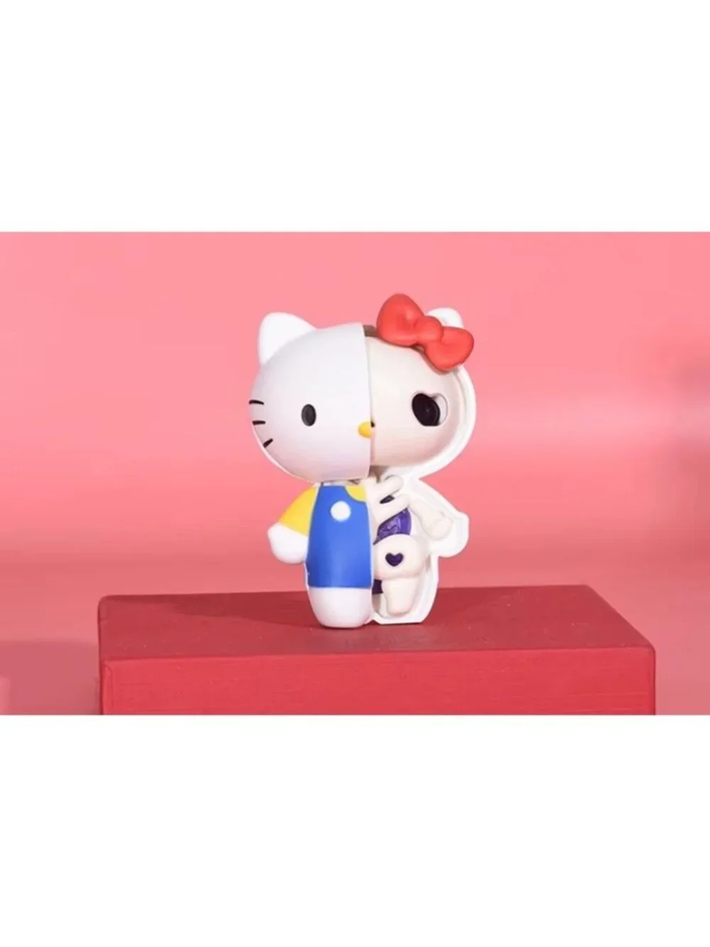 Hello Kitty Half Skeleton Sanrio Collectible Figure Kawaii Spooky Anatomy